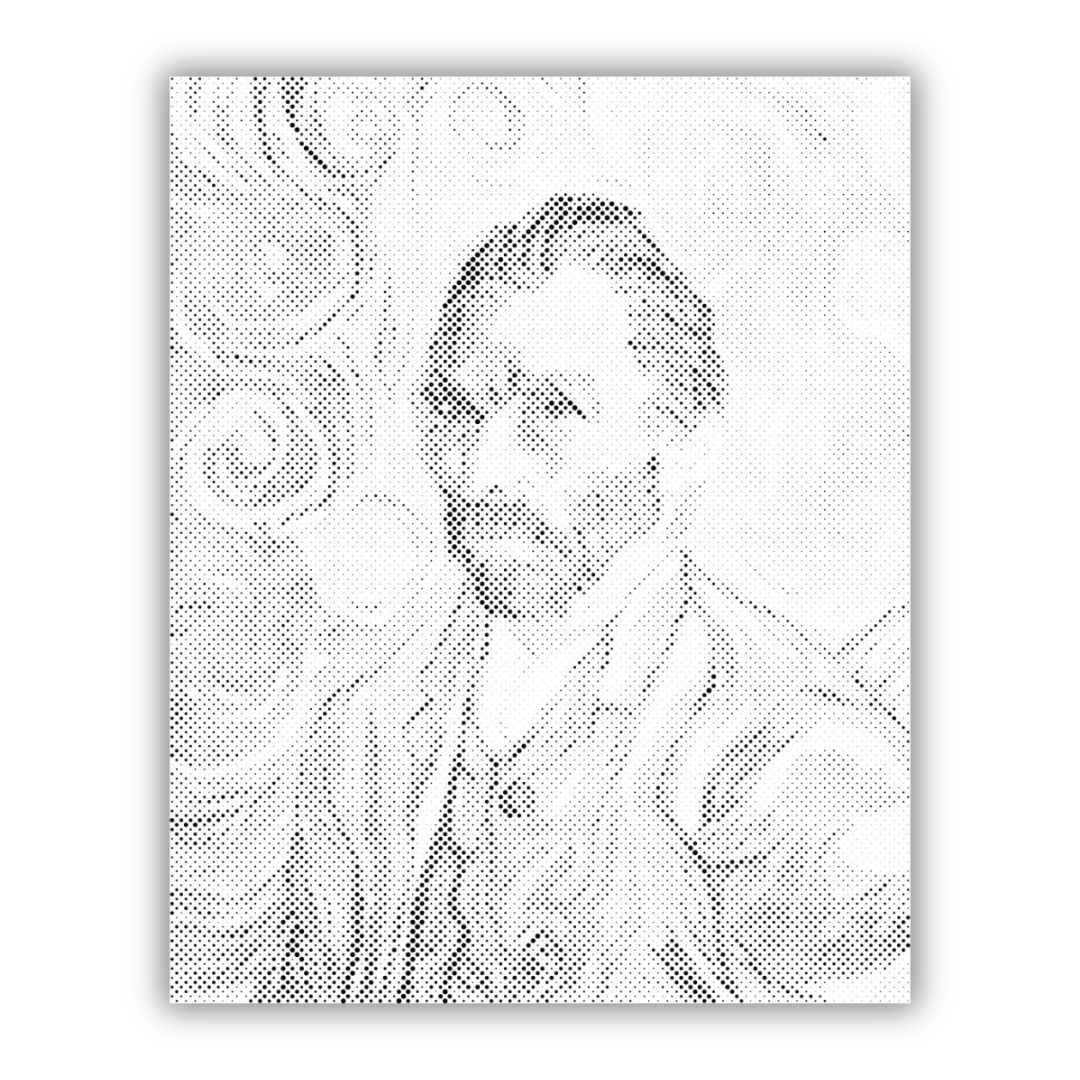 Vincent van Gogh Self Portrait | Dot Painting Kit finished dot painting artwork