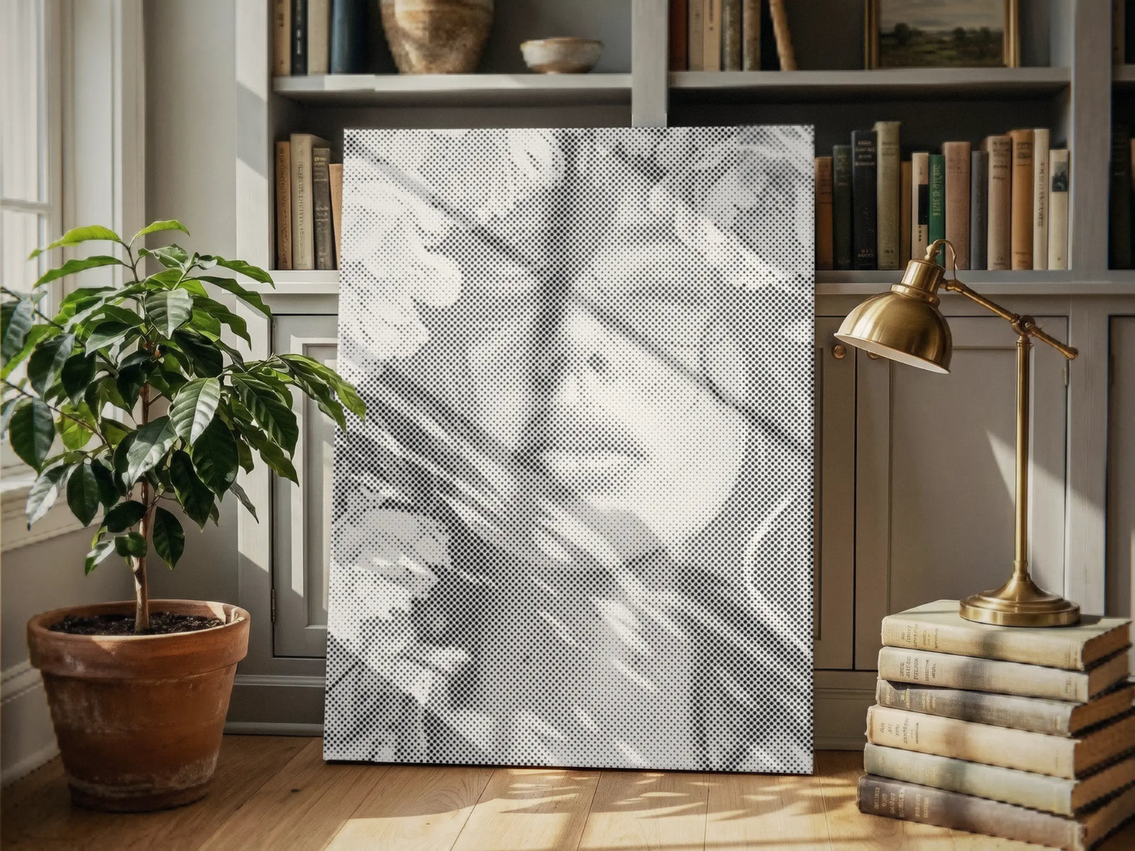 Paint By Dots premium dot painting artwork in a calm Scandinavian interior