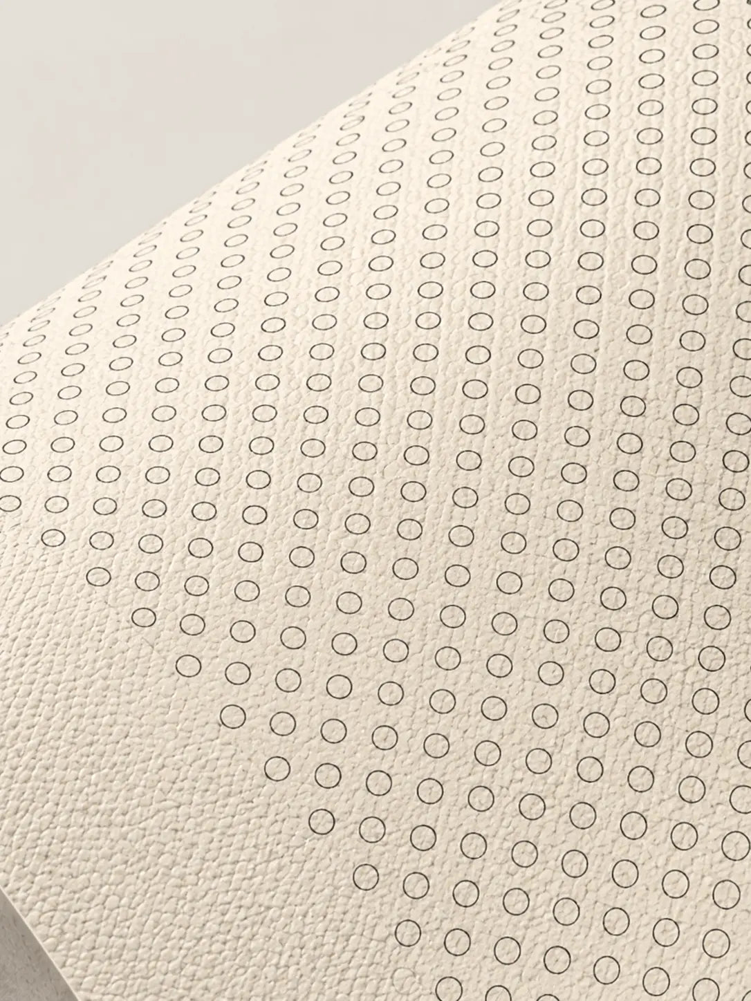 Printed dot painting canvas with clear circles